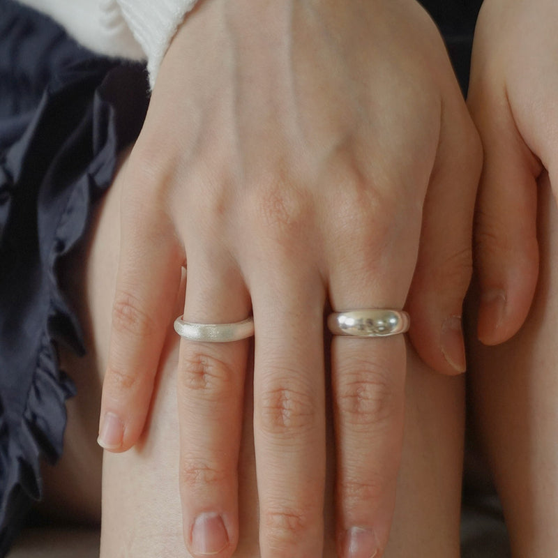 SLIM WAVE RING (SILVER)