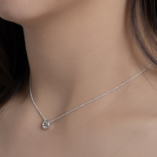 ウォータードロップネックレス[ナチュラルホワイトトパーズ] / waterdrop necklace [natural white topaz]