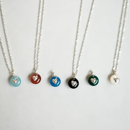 [アモンズ限定] Jelly heart pendant