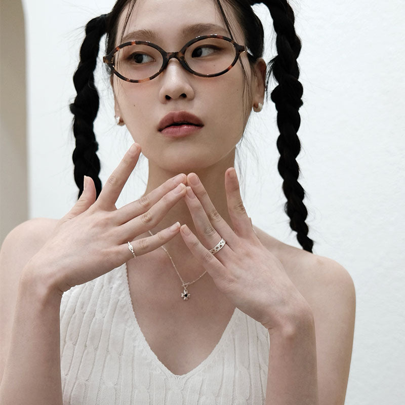 [アモンズ限定] Flat open work heart ring