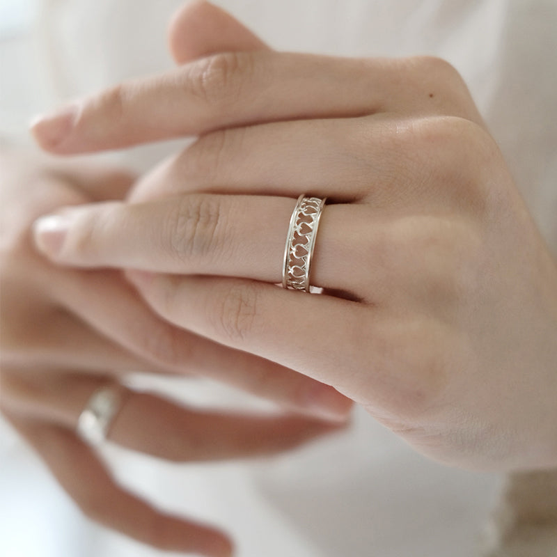 [アモンズ限定] Lace heart ring