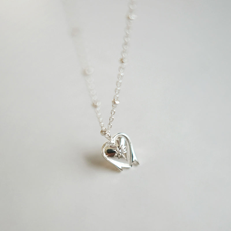 [アモンズ限定] Sparkle melting heart pendant
