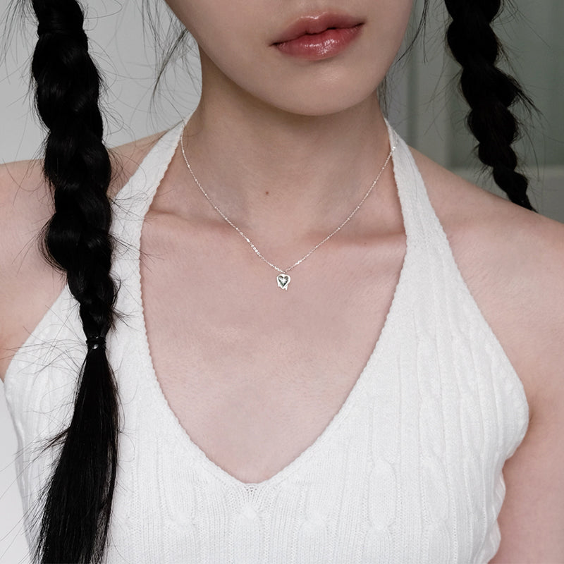 [アモンズ限定] Sparkle melting heart pendant