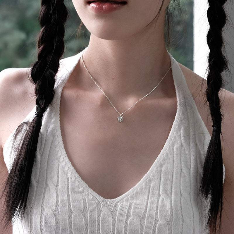 [アモンズ限定] Sparkle melting heart pendant