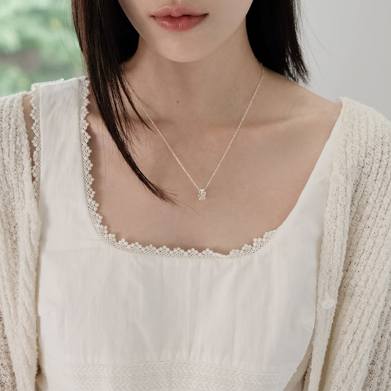 [アモンズ限定] Sparkle circle heart pendant