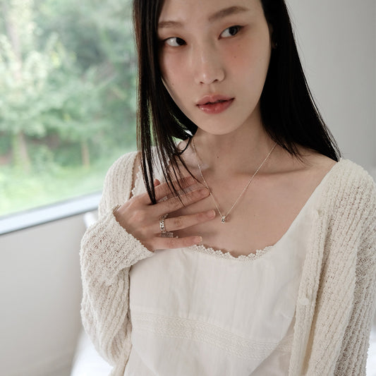 [アモンズ限定] Sparkle circle heart pendant