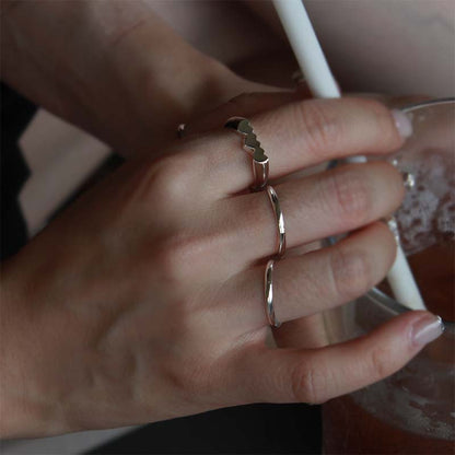 Triple heart ring
