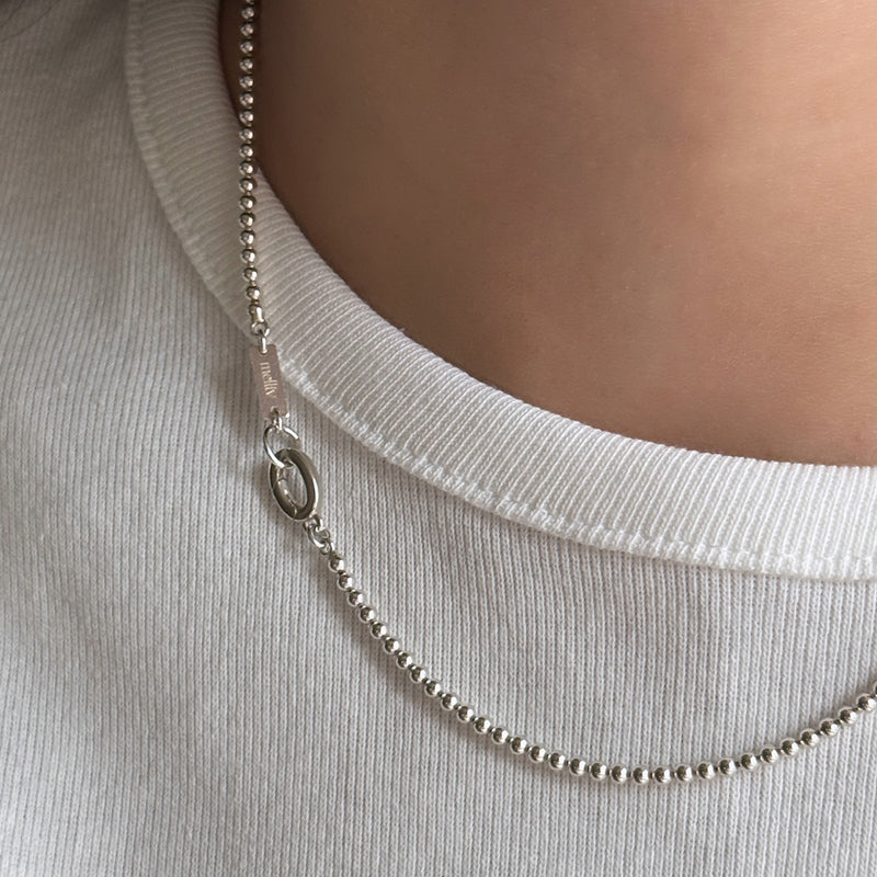 Chom-chom Ball Chain Necklace_mvn57