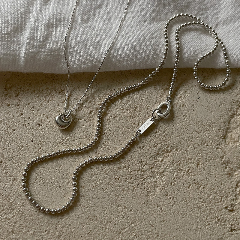 Chom-chom Ball Chain Necklace_mvn57