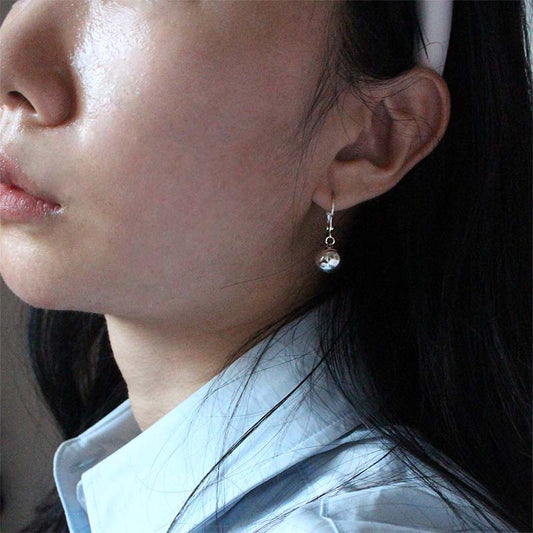 vintage ball drop earrings (2color)