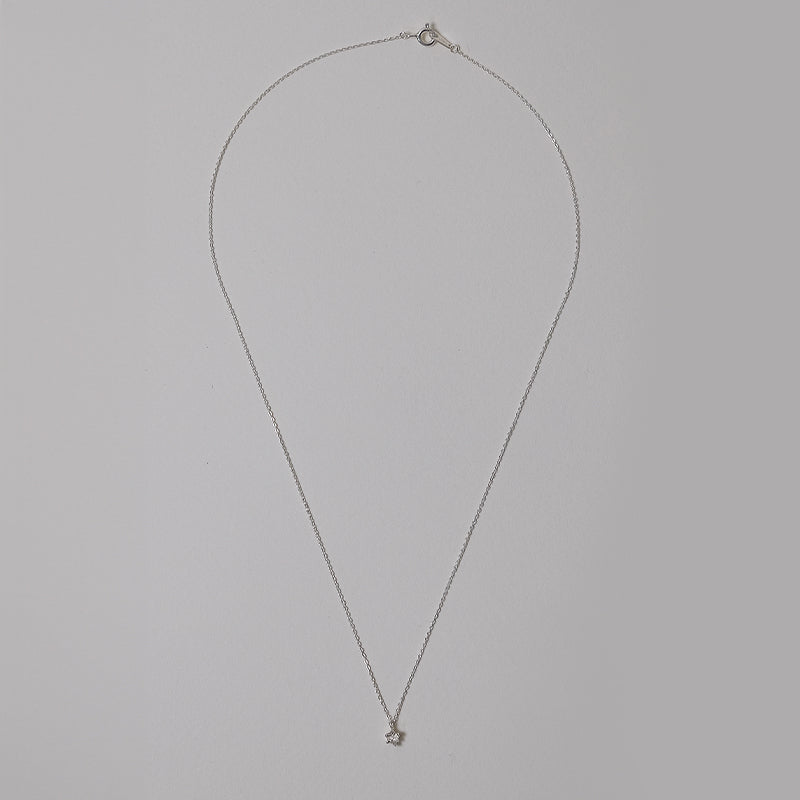 Popcorn flower mini necklace