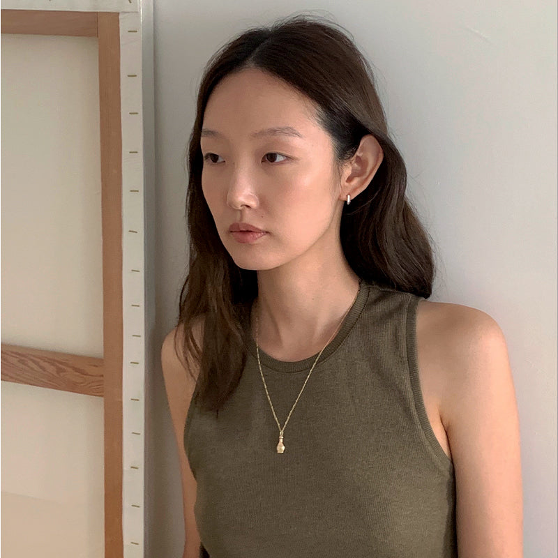 Olive oil bottle necklace