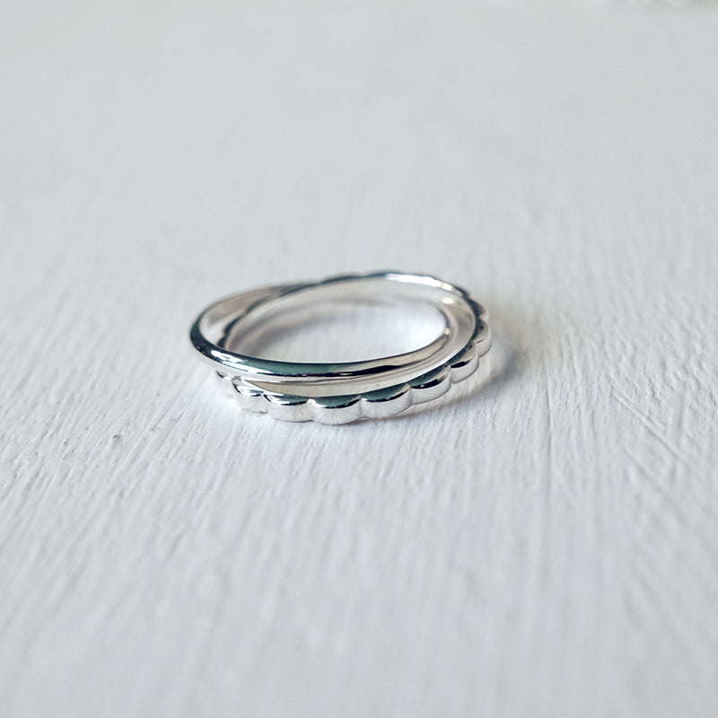 Fluffy Double Loop Ring