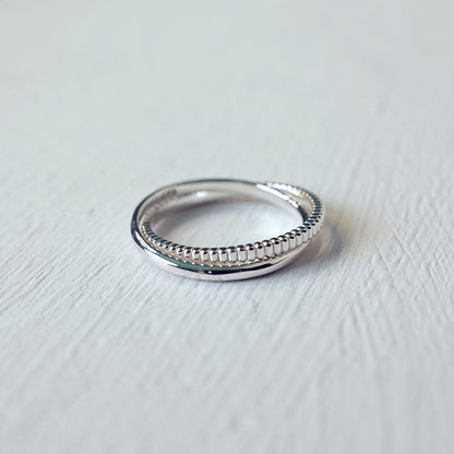 Marshmallow Double Loop Ring