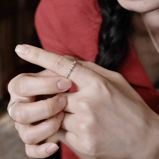 Pebble Bead Ring