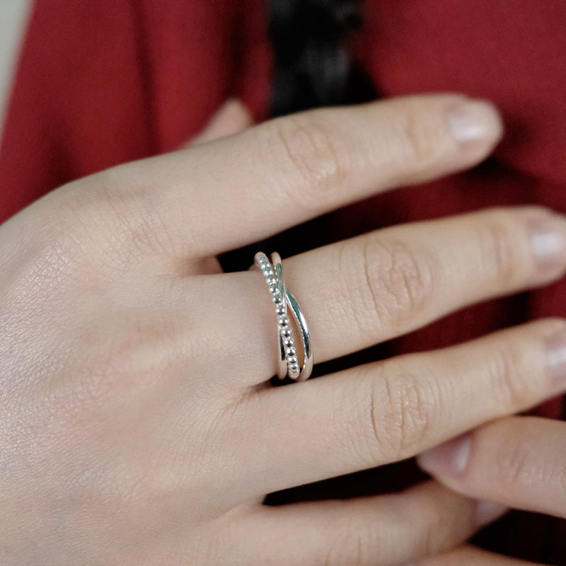 Triple Orb Ring
