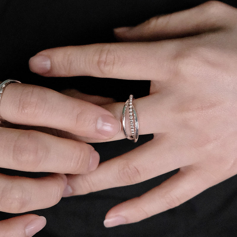 Triple Orb Ring