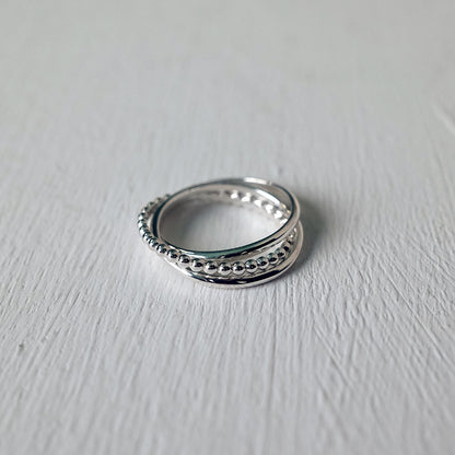 Triple Orb Ring