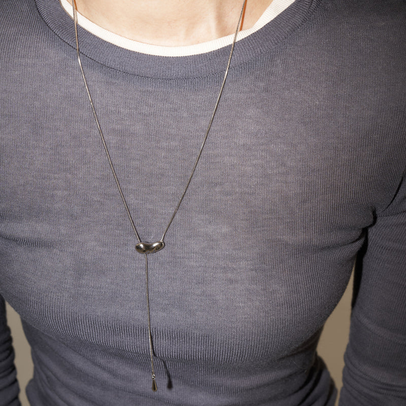[セレブ『シミ』さん着用] drop bean necklace