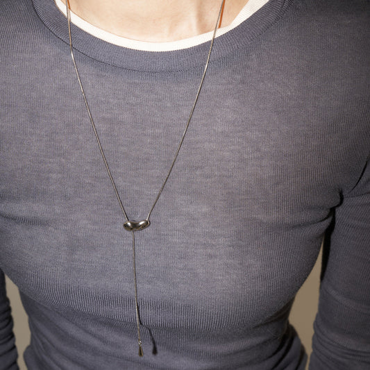 [セレブ『シミ』さん着用] drop bean necklace
