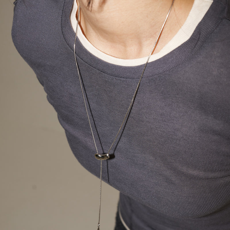 [セレブ『シミ』さん着用] drop bean necklace