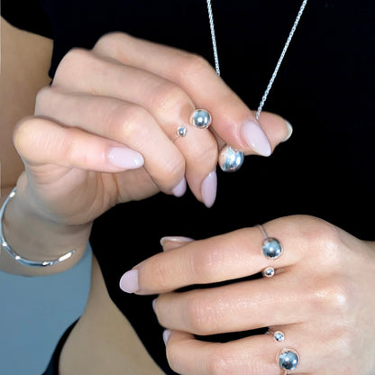 Ball point open ring