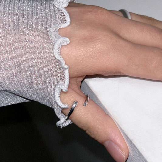 Cross open ring