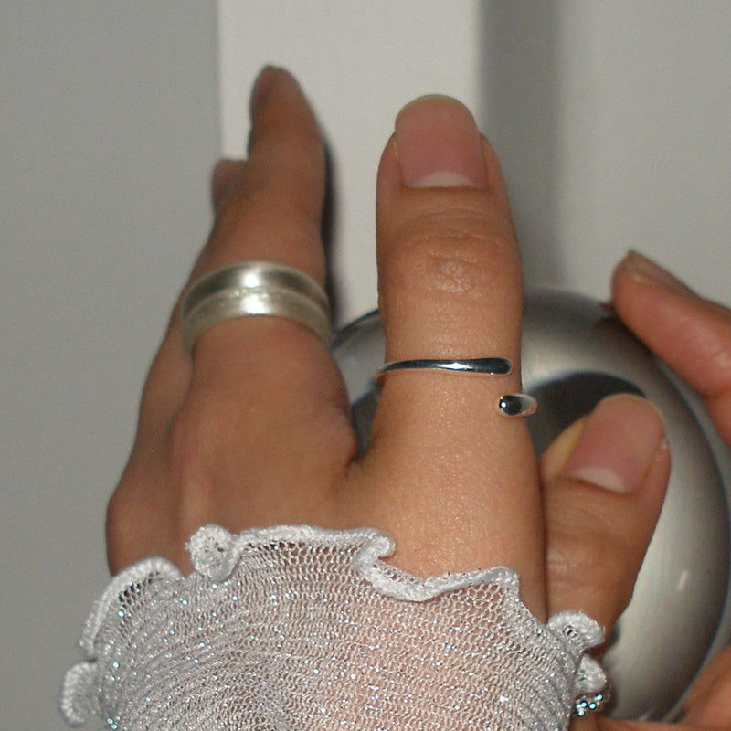 Cross open ring