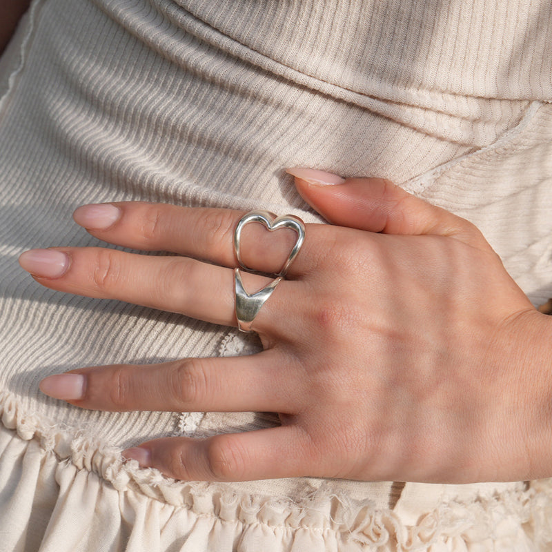 K18 ベイ パール リング ツイン / 18K bay pearl ring twin | アモンズ
