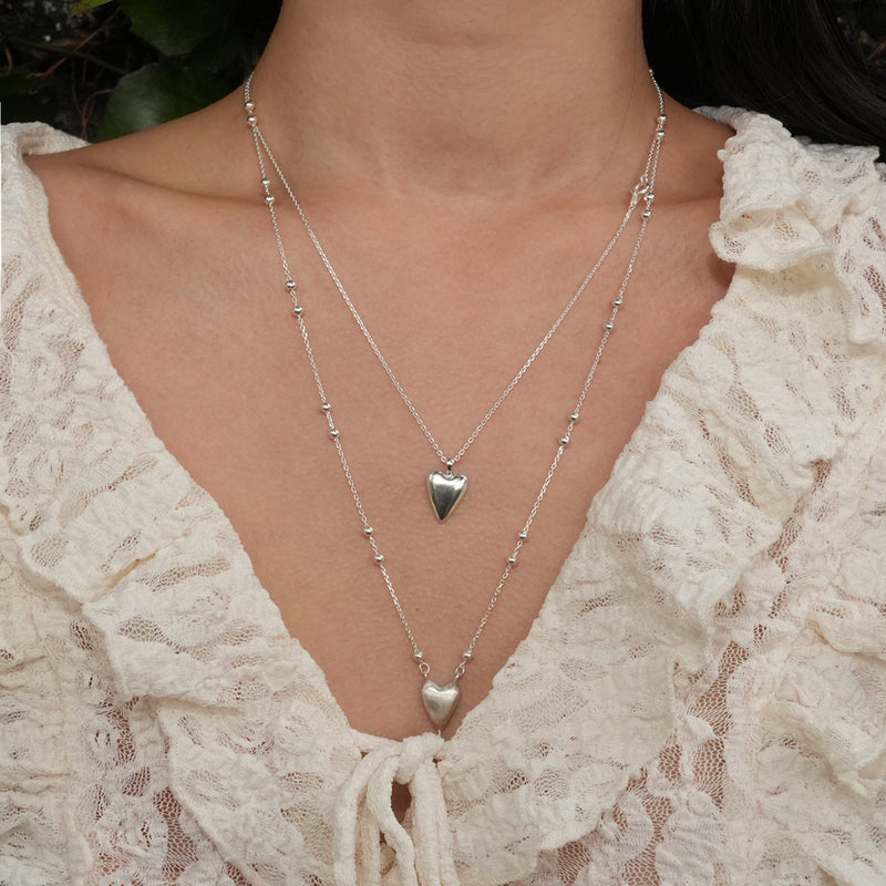 [乗り換え恋愛、ソギョン着用] Modern heart necklace