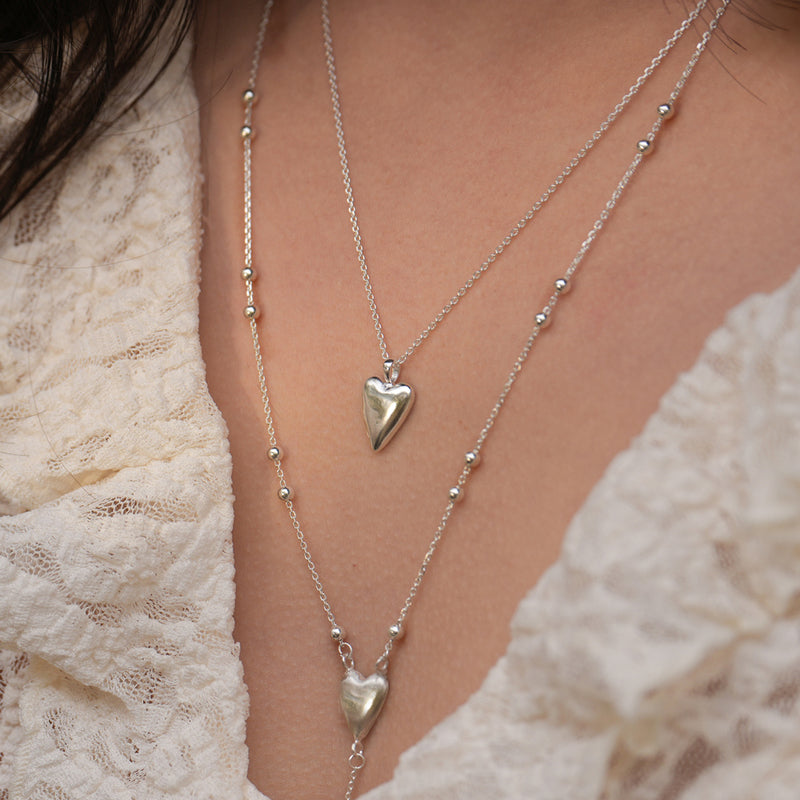 [乗り換え恋愛、ソギョン着用] Modern heart necklace