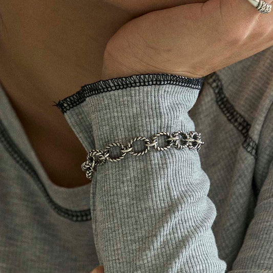 vintage twist chain bracelet