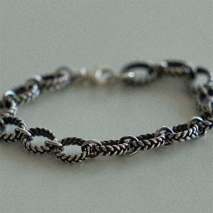 vintage twist chain bracelet