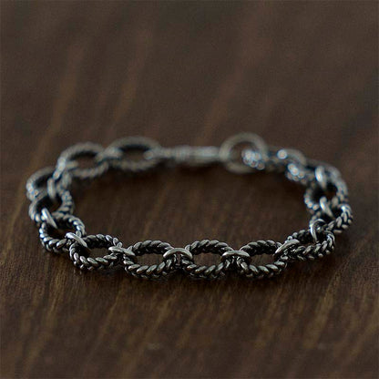 vintage twist chain bracelet