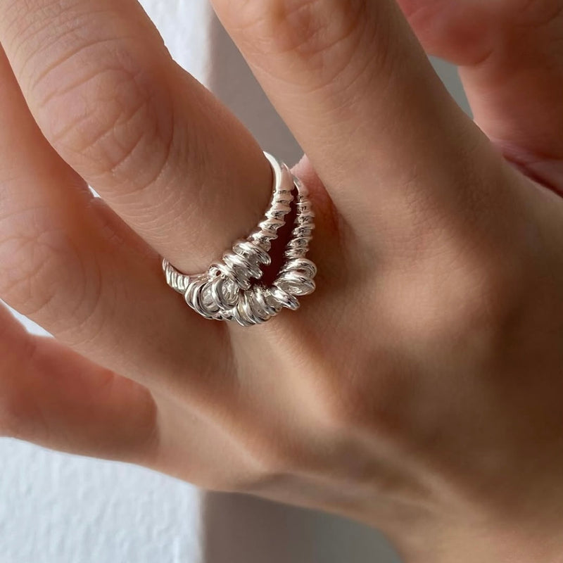 Mors ring Mors twist ring  (Sterling Silver)