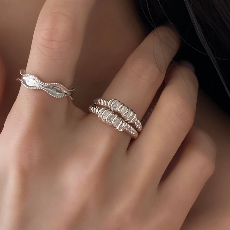 Mors ring Mors twist ring  (Sterling Silver)