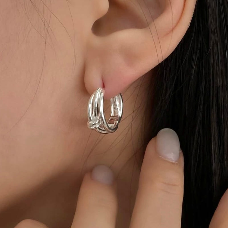Mors twist earrings   (Sterling Silver)