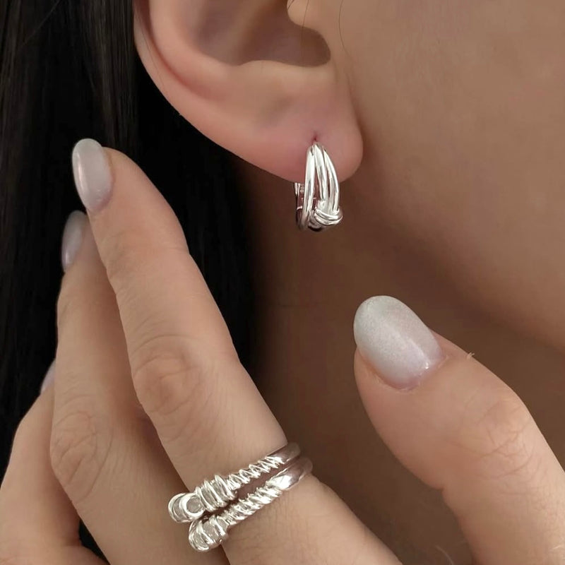 Mors twist earrings   (Sterling Silver)