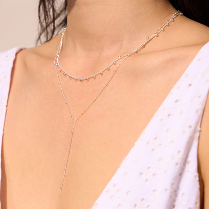 Dot line necklace