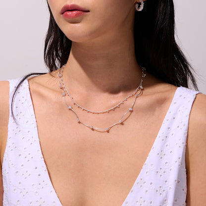 Dot line necklace