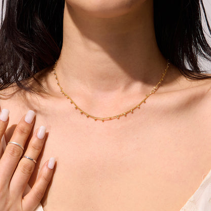 Dot line necklace