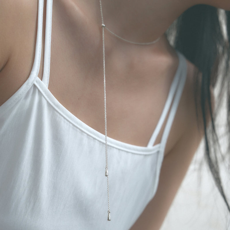 long bell drop necklace