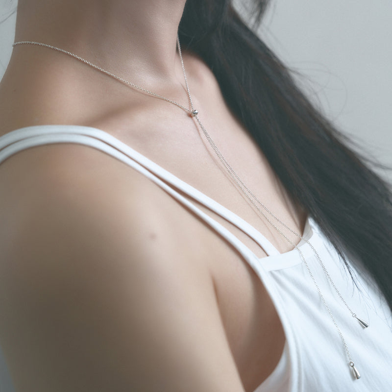 long bell drop necklace