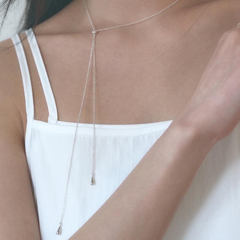 long bell drop necklace
