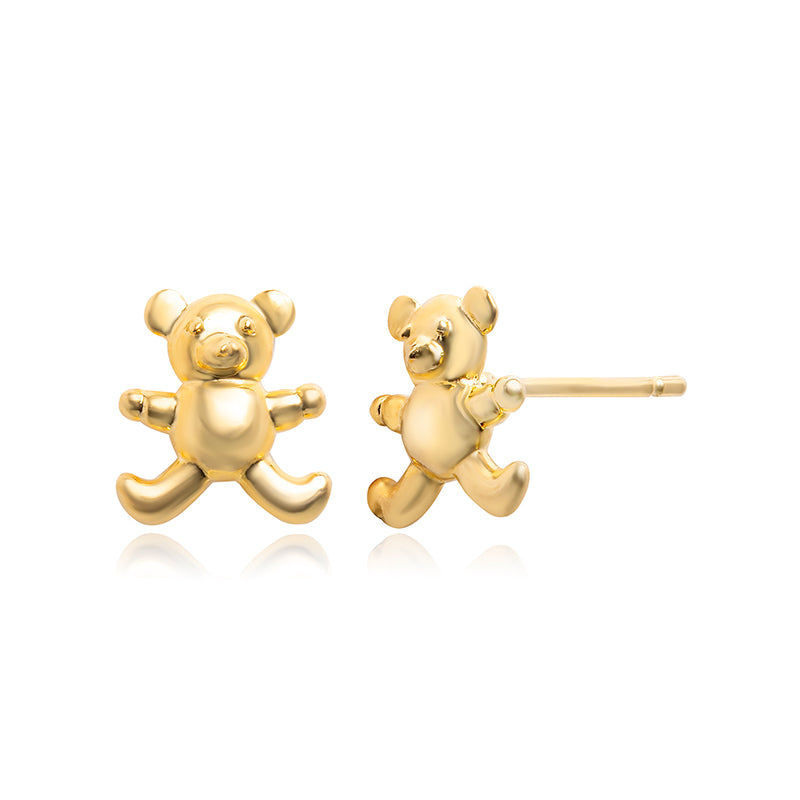 ミニテディベアピアス