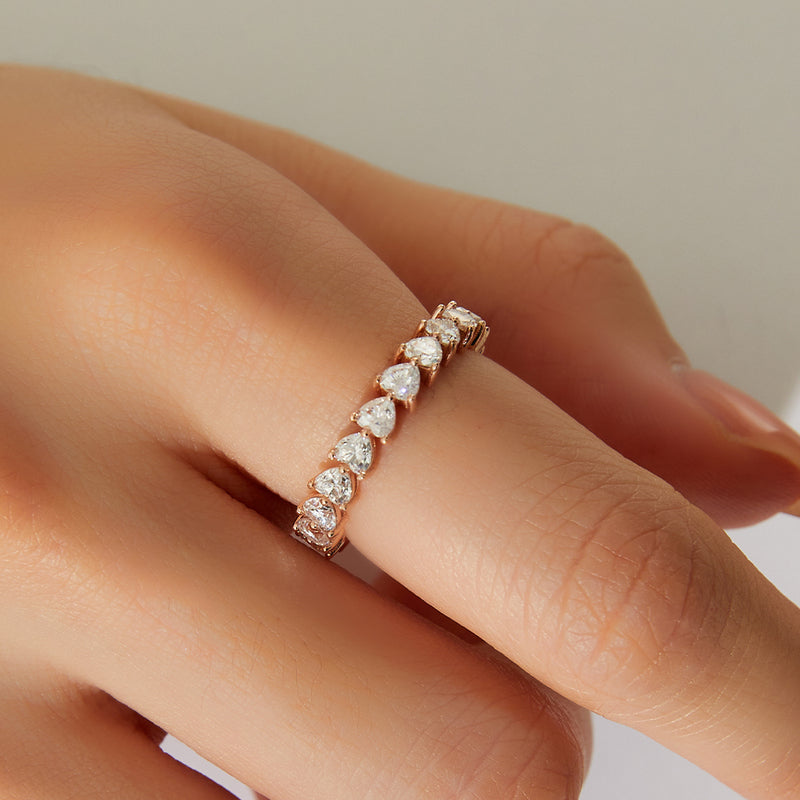 K141 Moissanite Eternity Miss Ring