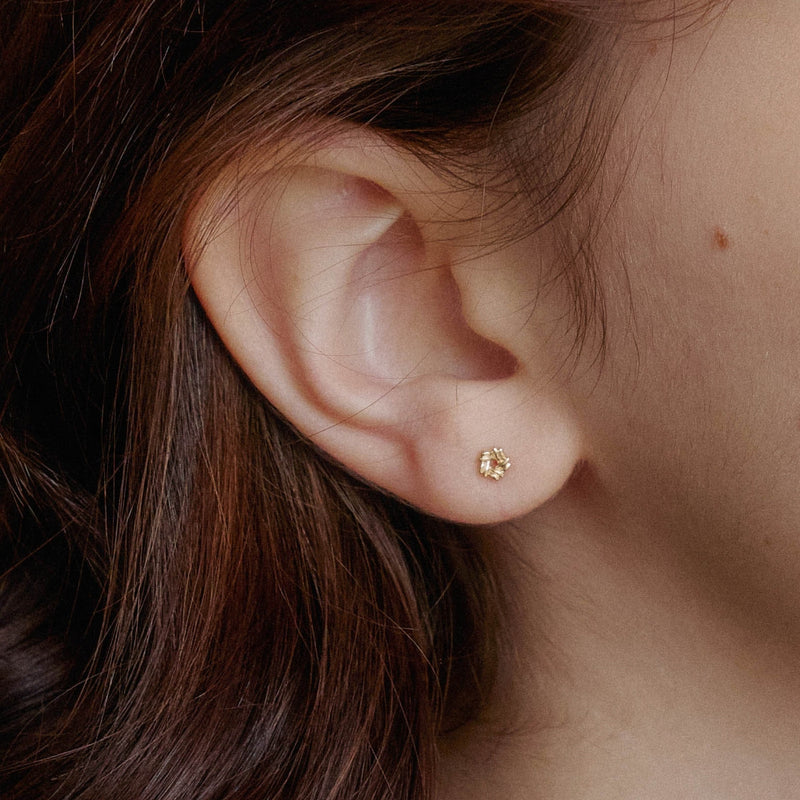 14k ポンポンステッチ ピアス（片耳）