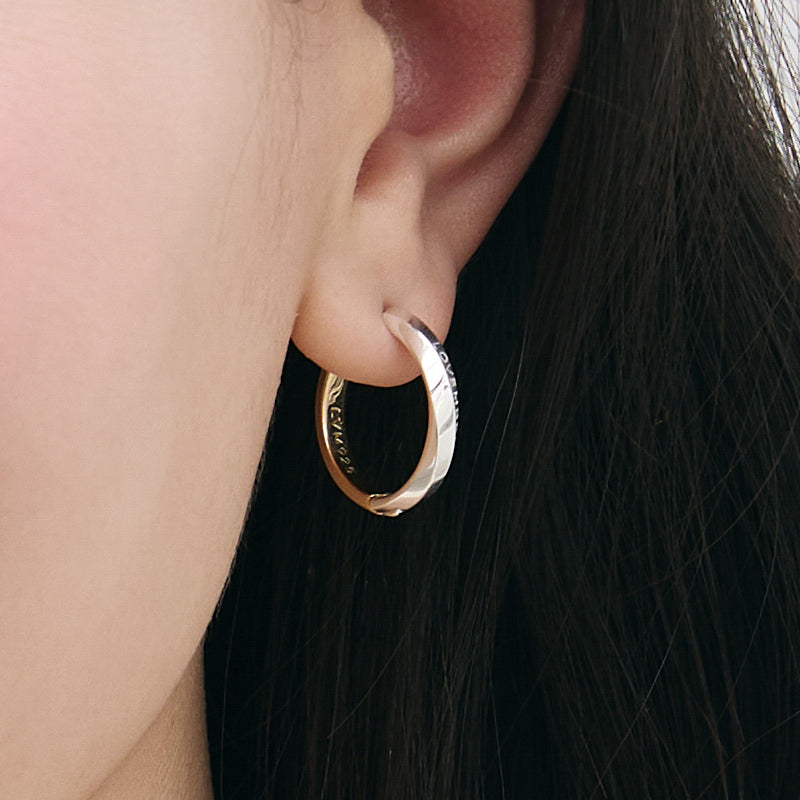 ピアス（両耳用） フープピアス ツイスト