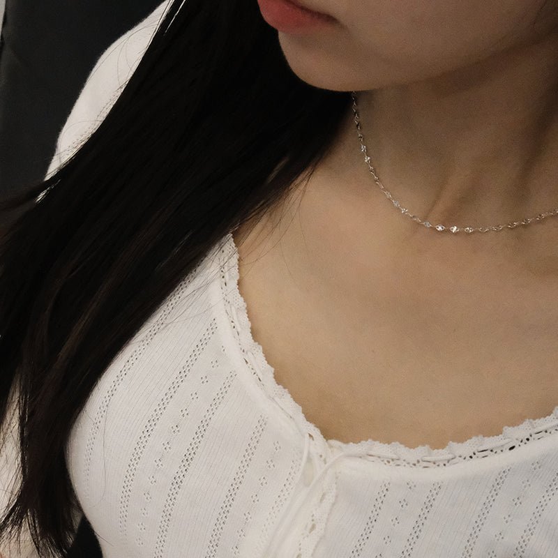 ペタルチェーン レイヤードネックレス