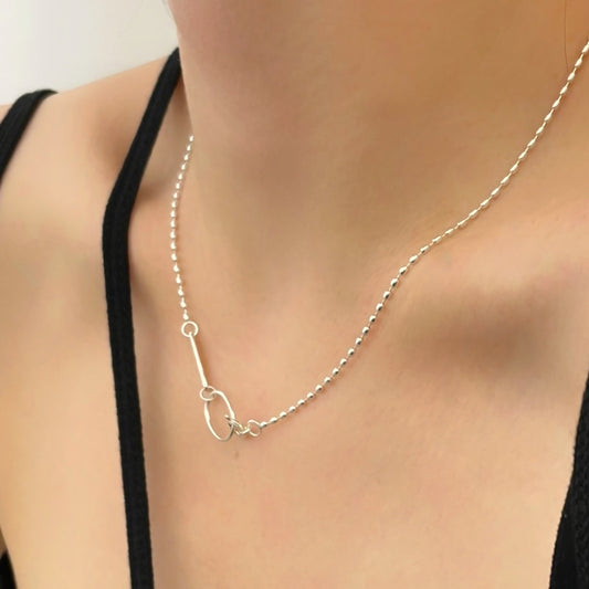 アーモンド シルバー ネックレス / Almond Silver Necklace